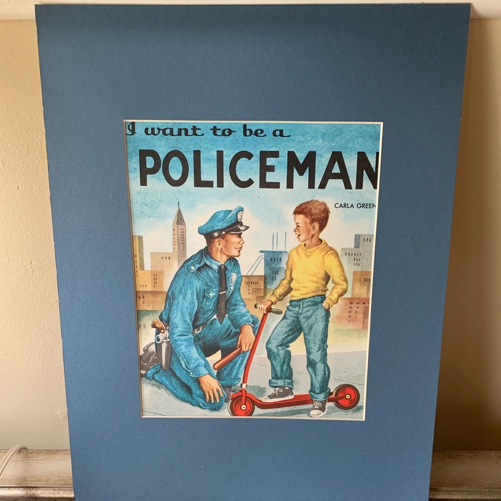 2/$40 Children’s book cover “I want to be a Policeman”